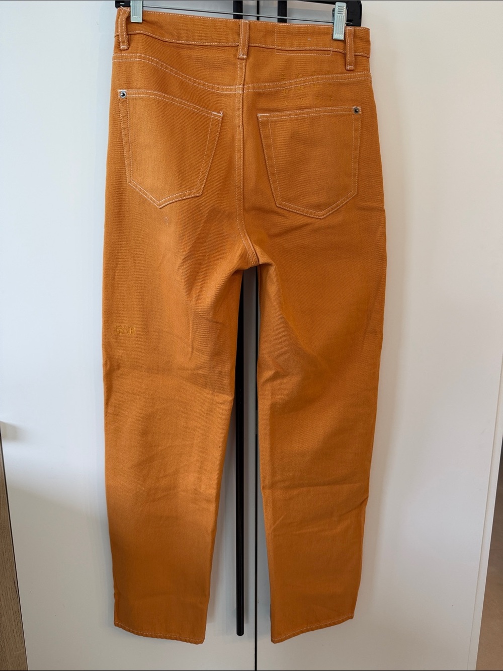 Ksubi Women's Rust Orange Straight-Leg Jeans - Picture 4 of 9